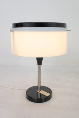 Bauhaus Style Vinyl Table Lamp with Chrome Parts