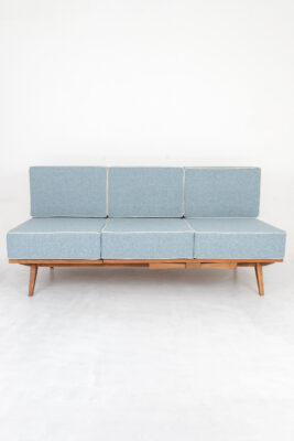 František Jirák Restored Folding Sofa with Ottoman