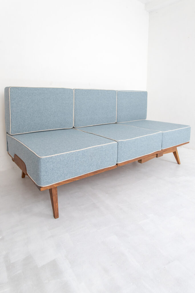 František Jirák Restored Folding Sofa with Ottoman