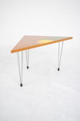 Fritz Hansen Danish Triangle Shaped Side Table