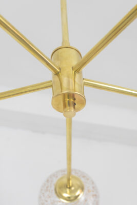 Sputnik' Copper Glass Chandelier with Unique Shades, 50's