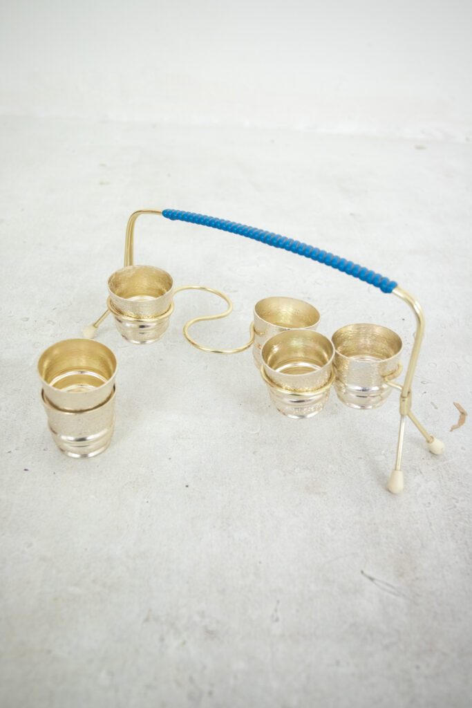 Glasses with Holder / Red