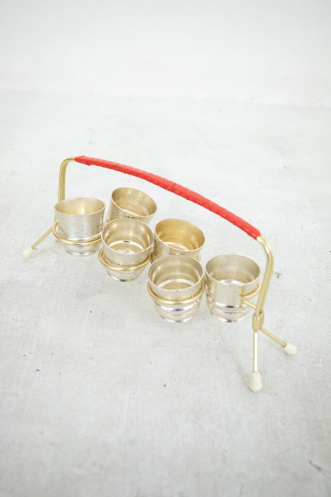 Glasses with Holder / Red