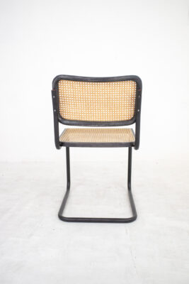 Black 'Cesca' Tubular Cane Chair