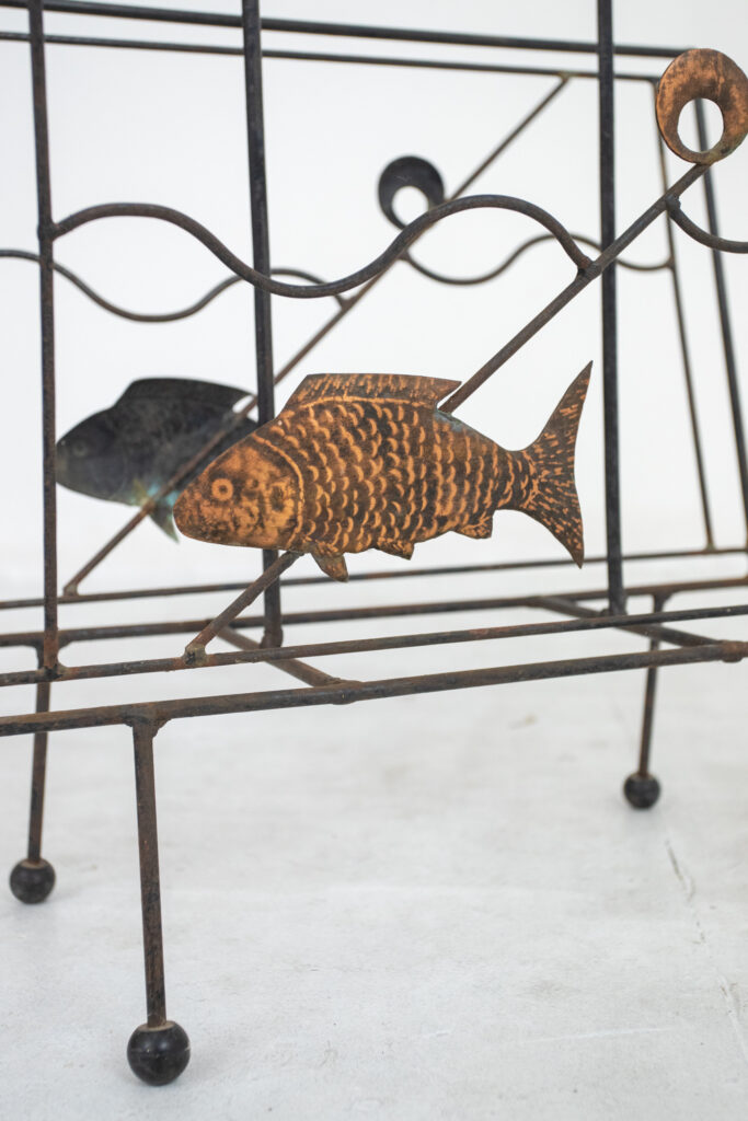 Mid-Century Magazine Rack / 'Fish'