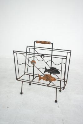 Mid-Century Magazine Rack / 'Fish'