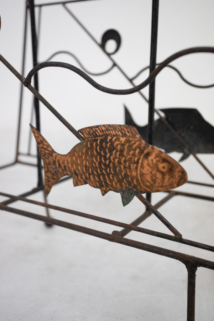 Mid-Century Magazine Rack / 'Fish'