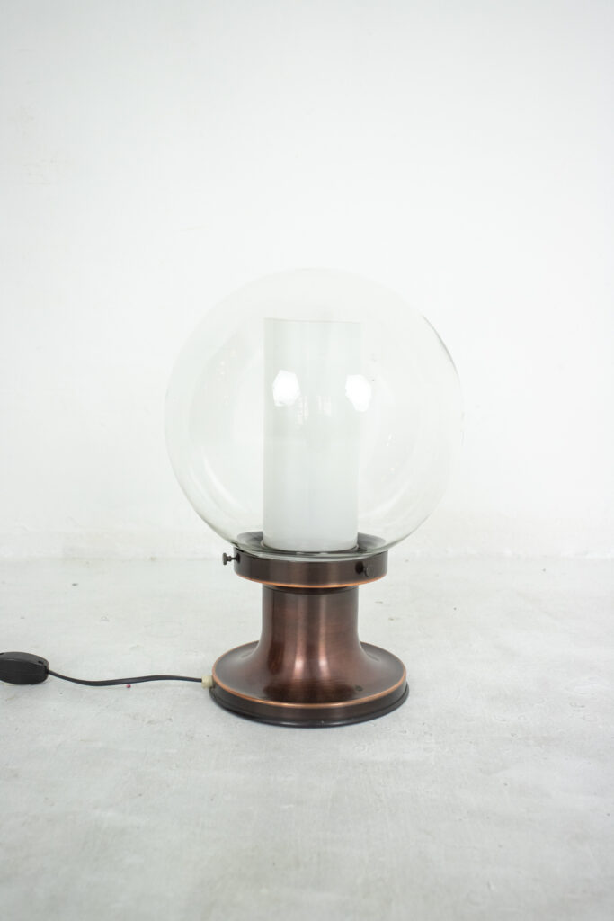 György Csanádi Brass Table Lamp