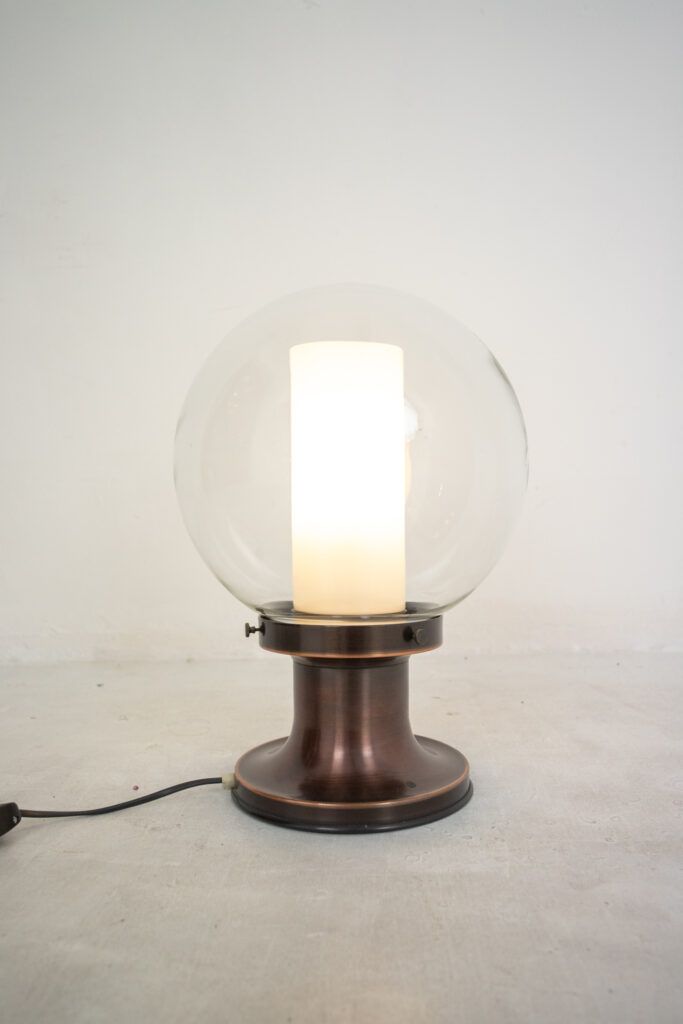 György Csanádi Brass Table Lamp