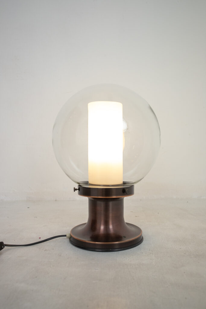 György Csanádi Brass Table Lamp