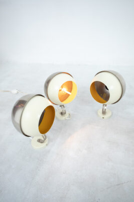 Space Age Wall Lamps Yellow