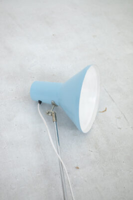 Pastel Blue Table Lamps with Clips