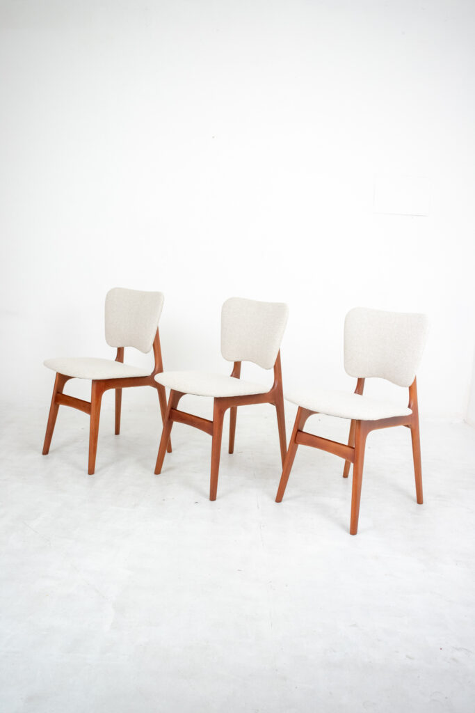 Beautifully Restored Wooden Chairs, 50's