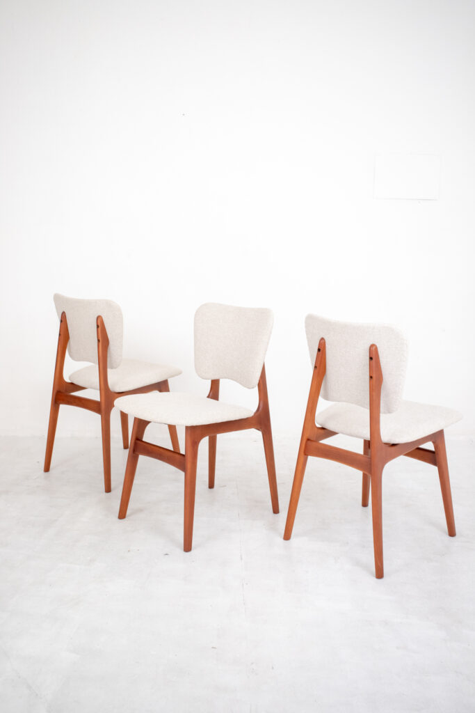 Beautifully Restored Wooden Chairs, 50's