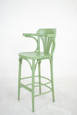 Sage Colored Thonet Bar Chairs in Pair