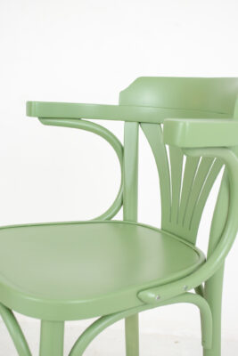 Sage Colored Thonet Bar Chairs in Pair