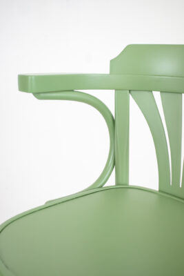 Sage Colored Thonet Bar Chairs in Pair