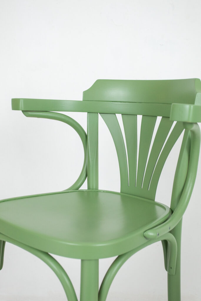 Sage Colored Thonet Bar Chairs in Pair