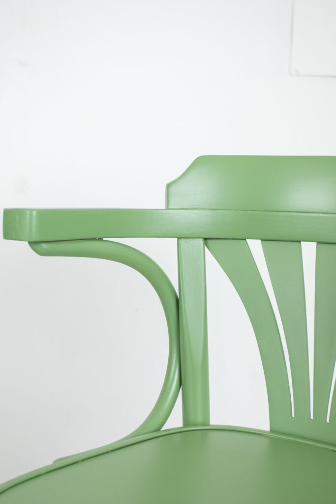 Sage Colored Thonet Bar Chairs in Pair