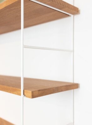 White Shelving System with 6 Shelves