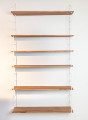 White Shelving System with 6 Shelves