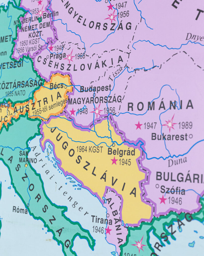 Európa Térkép (1945-1989)