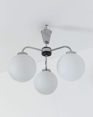 Mid-Century Tejüvegbúrás Csillár