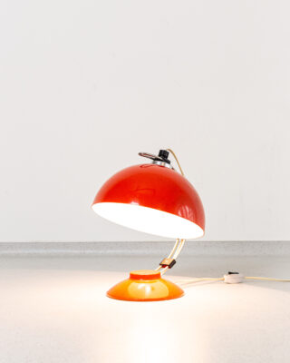 Mid-Century Piros Asztali Lámpa