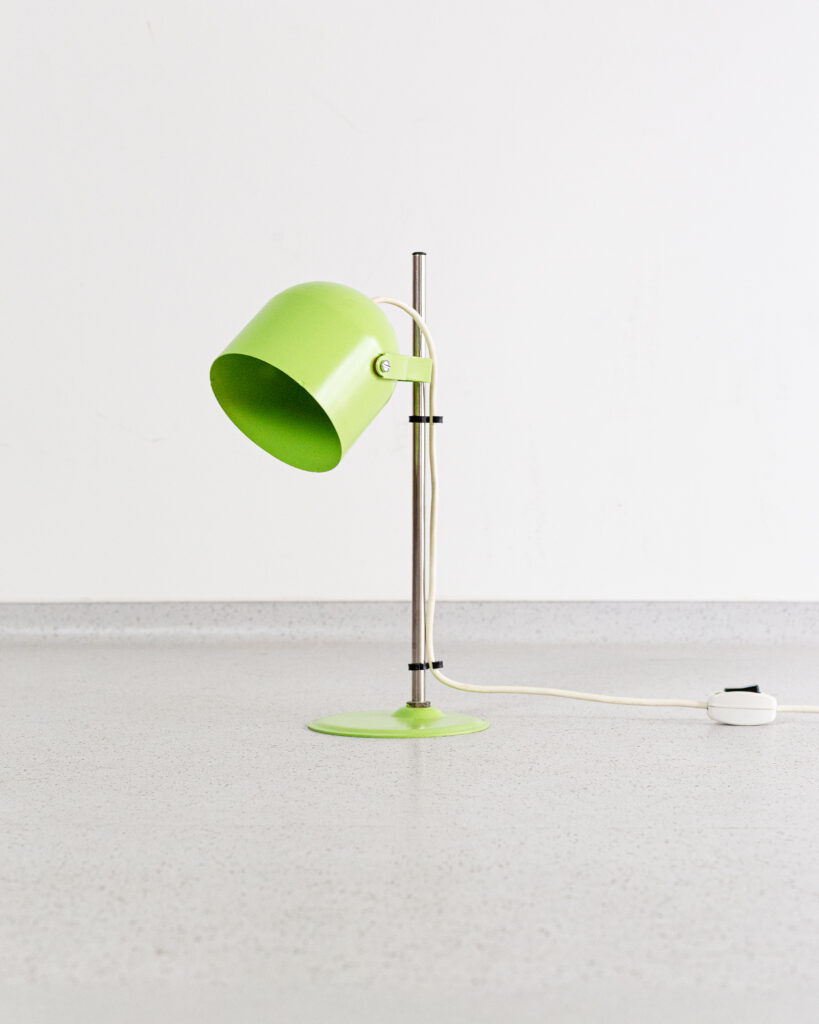 Green 'Elektrofém' Table Lamp