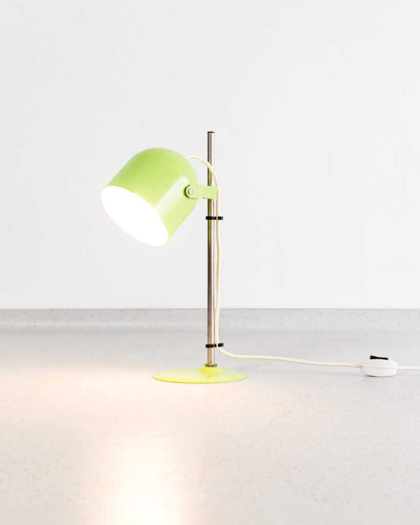 Green 'Elektrofém' Table Lamp