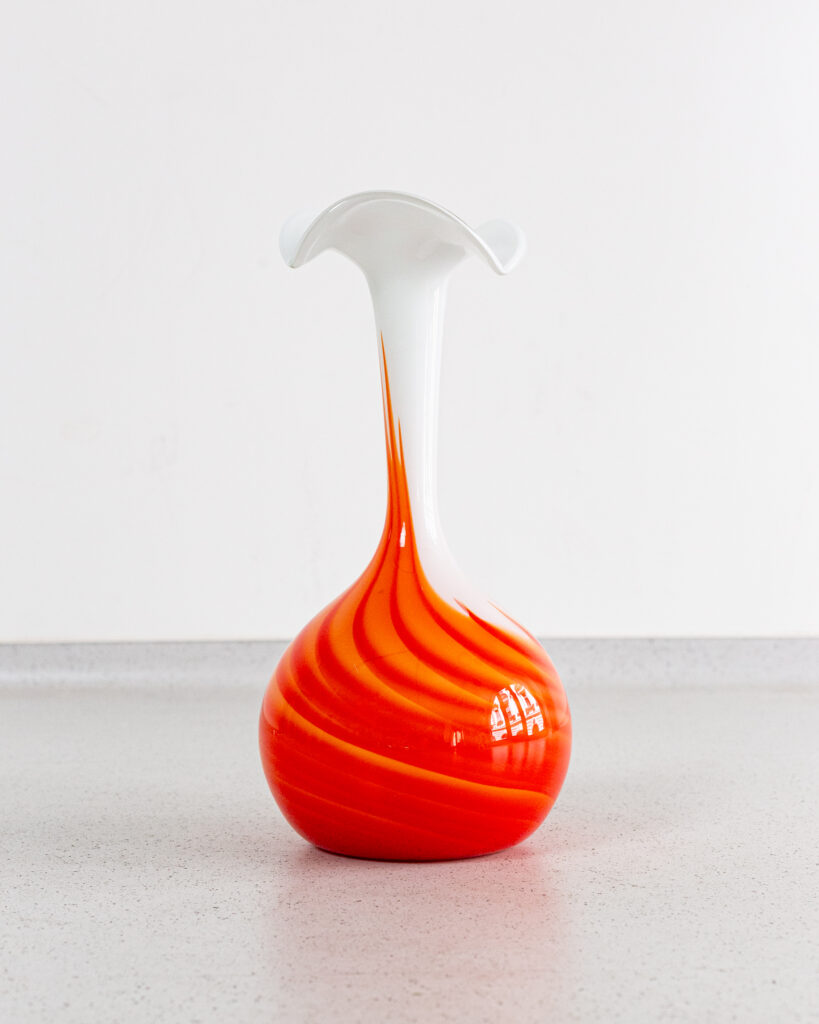 Murano Glass Orange Vase