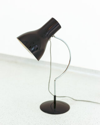 Josef Hurka 'Napako' Black/Chrome Table Lamp