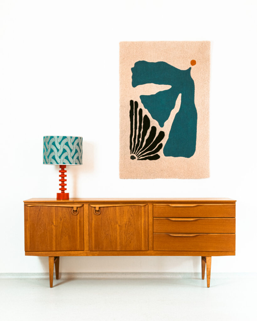 Beautifully Restored 'Beautility' Teak Curved Sideboard