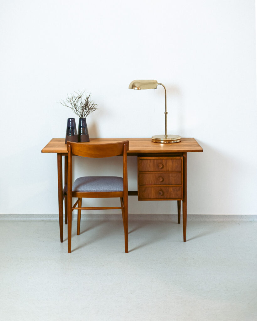 Mid-Century Walnut Restored Desk