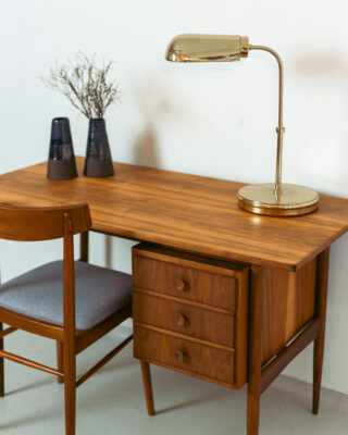 Mid-Century Walnut Restored Desk