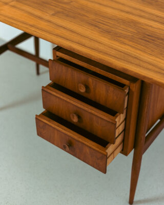 Mid-Century Walnut Restored Desk