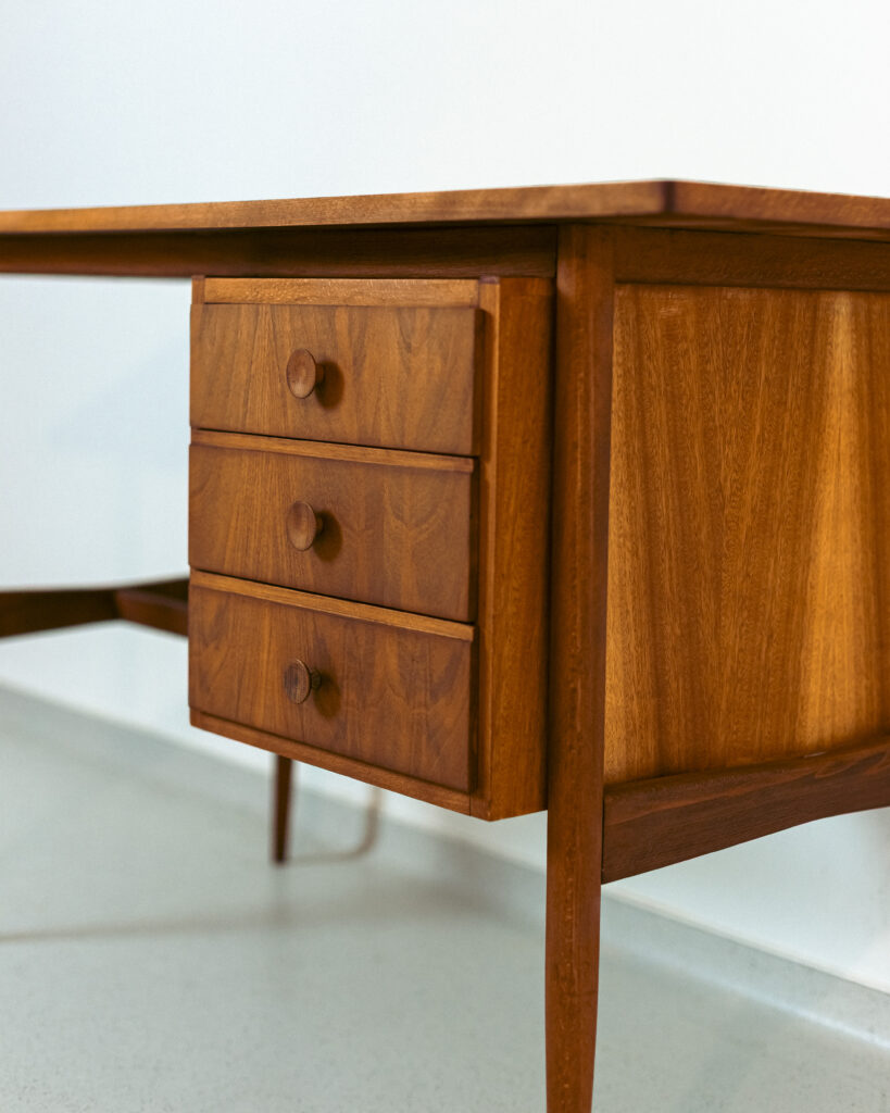 Mid-Century Walnut Restored Desk
