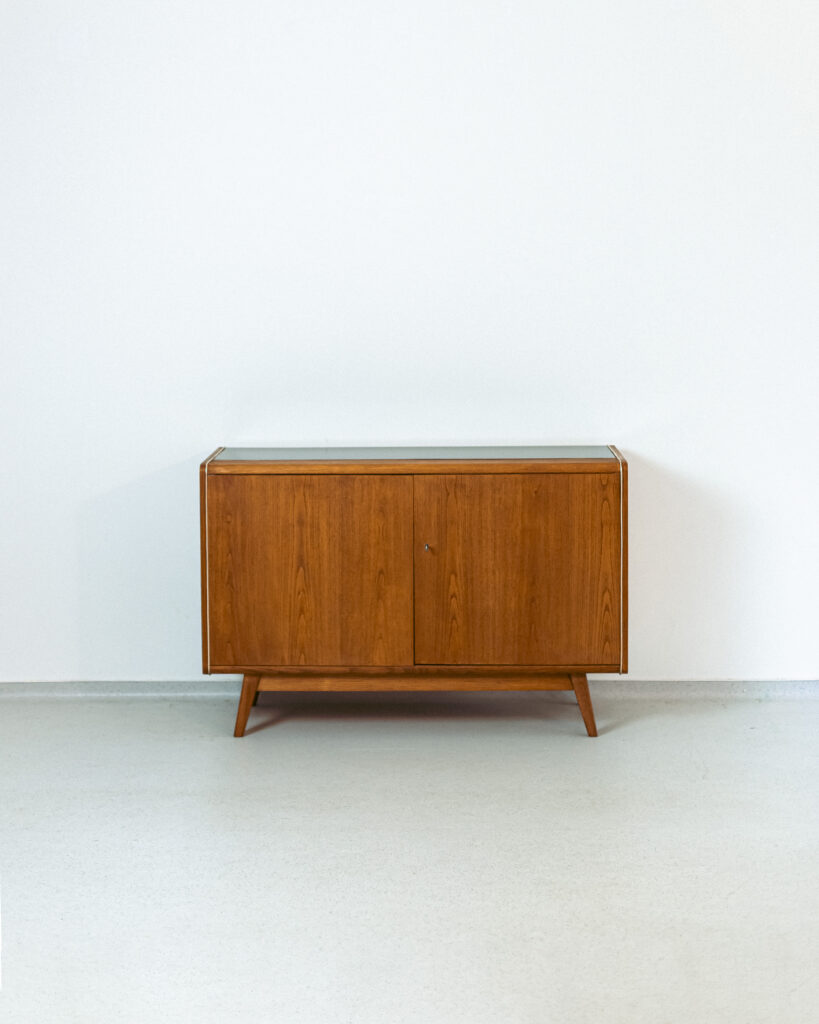 Bohumil Landsmann Jitona Sideboard with Black Glass Top