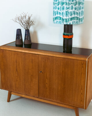 Bohumil Landsmann Jitona Sideboard with Black Glass Top