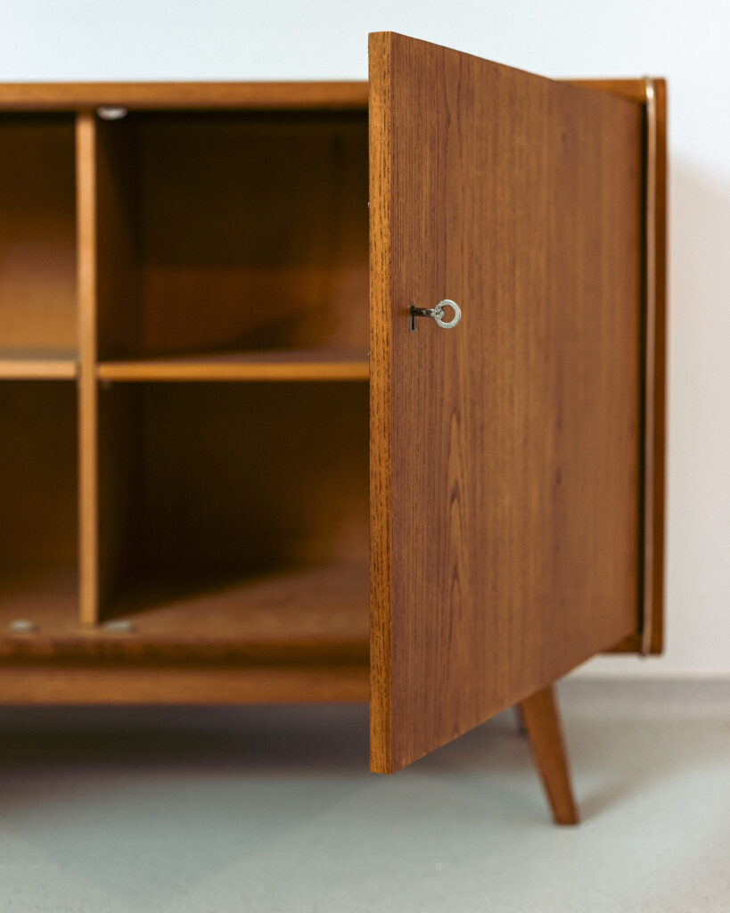 Bohumil Landsmann Jitona Sideboard with Black Glass Top