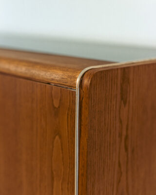 Bohumil Landsmann Jitona Sideboard with Black Glass Top