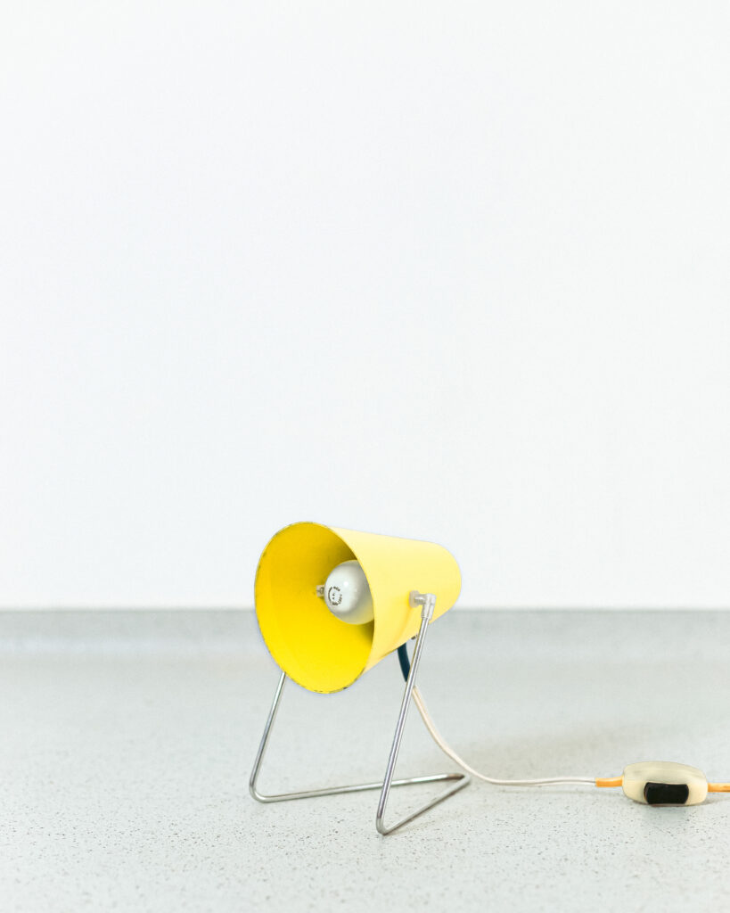 Rare Space Age Yellow Table Lamp