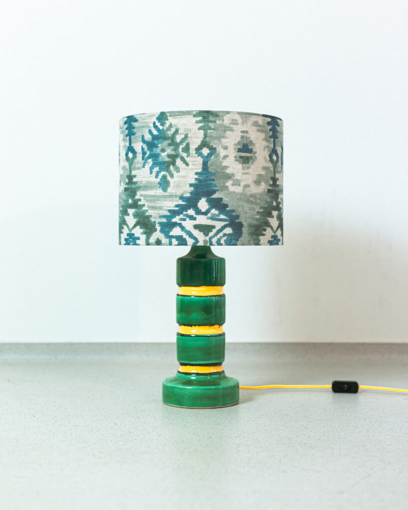 Green Ceramic Art Table Lamp