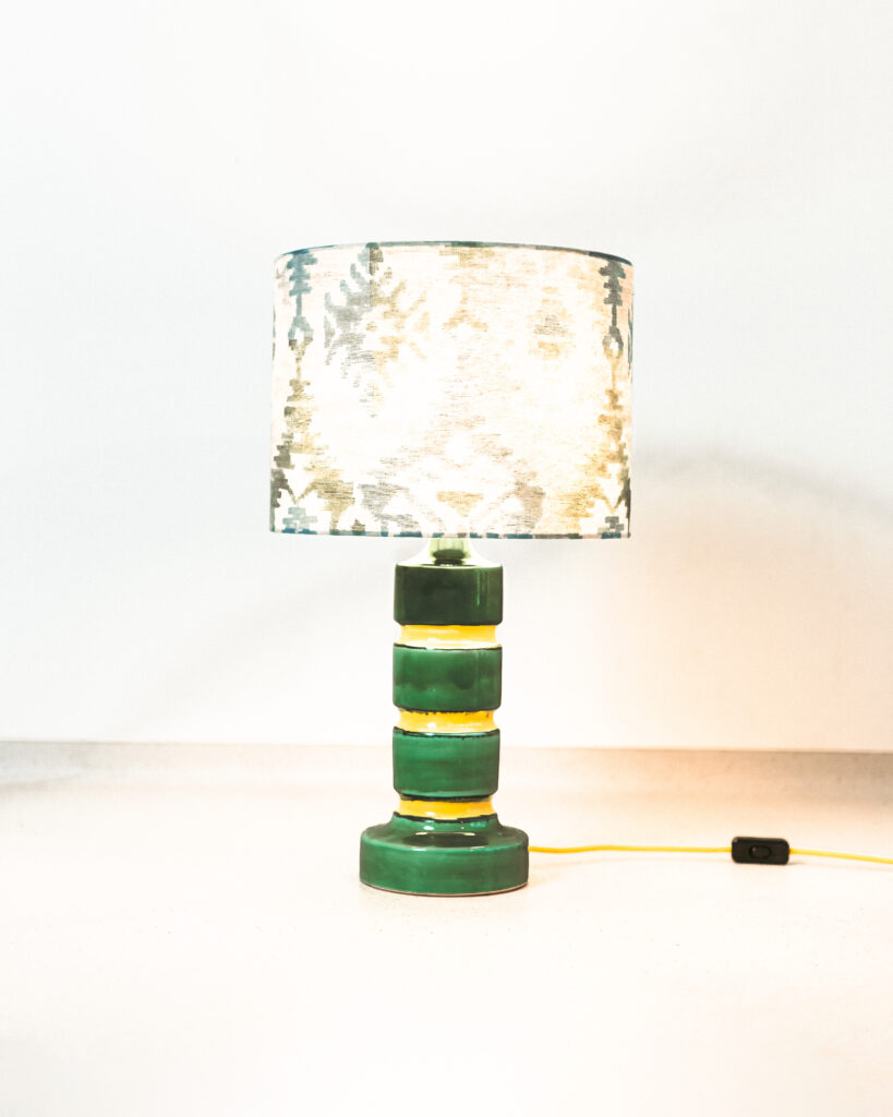 Green Ceramic Art Table Lamp