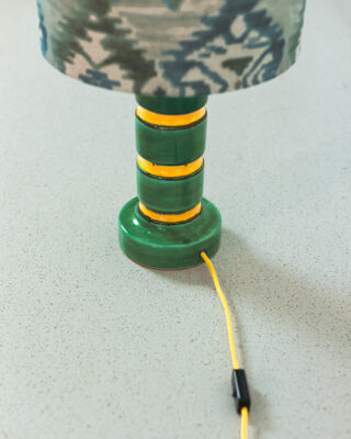 Green Ceramic Art Table Lamp
