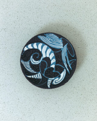 'Király' Ceramic Bowl Black/Blue