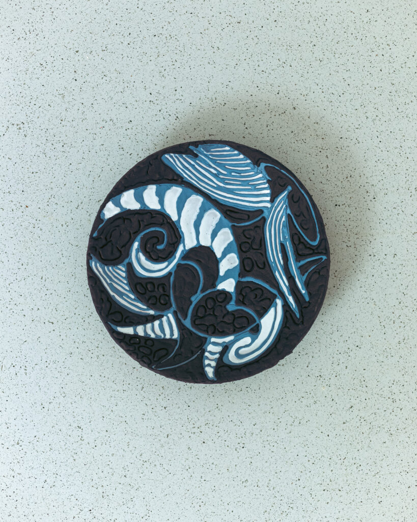 'Király' Ceramic Bowl Black/Blue