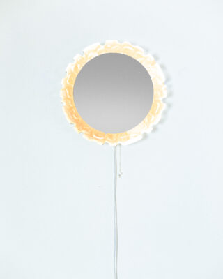 Mid-Century Illuminated Plexiglass Mirror