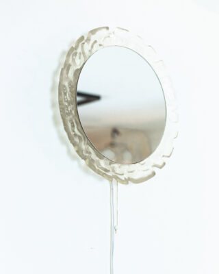 Mid-Century Illuminated Plexiglass Mirror