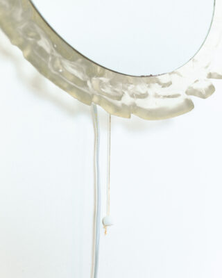 Mid-Century Illuminated Plexiglass Mirror